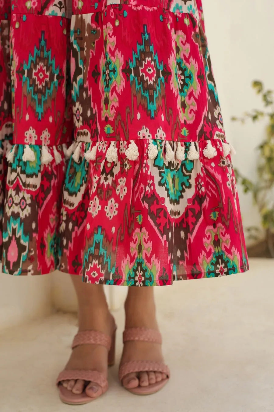 Women’s Ikat Print Maxi Dress