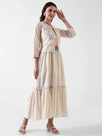 Mid Gown with Jacket – Pure Cotton