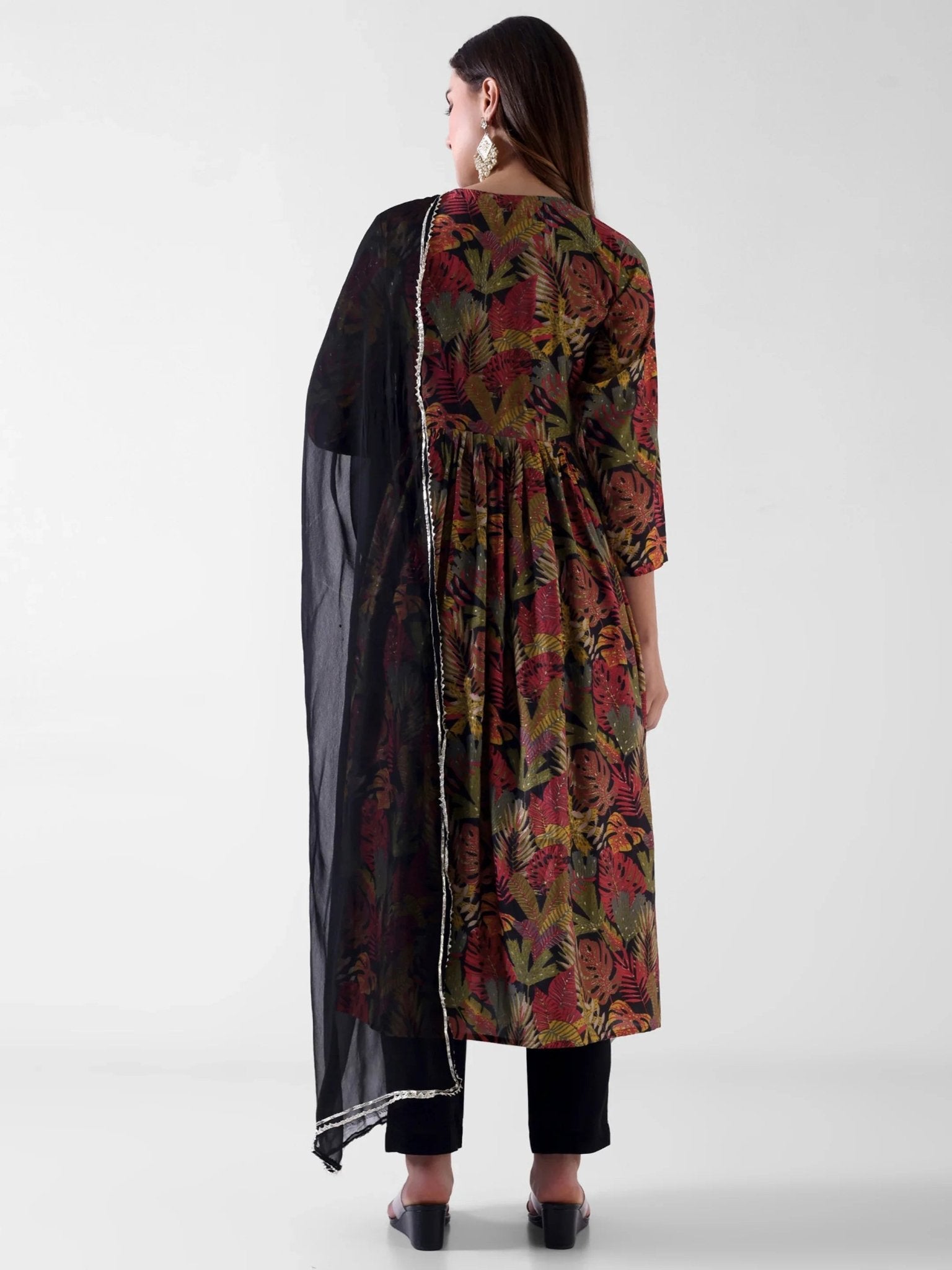 Rayon Cotton Mix Nyra Cut Suit with Dupatta