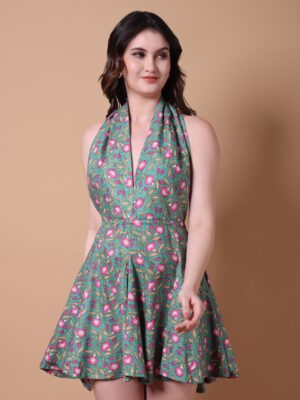 Backless Halter Neck Fit - Pashet