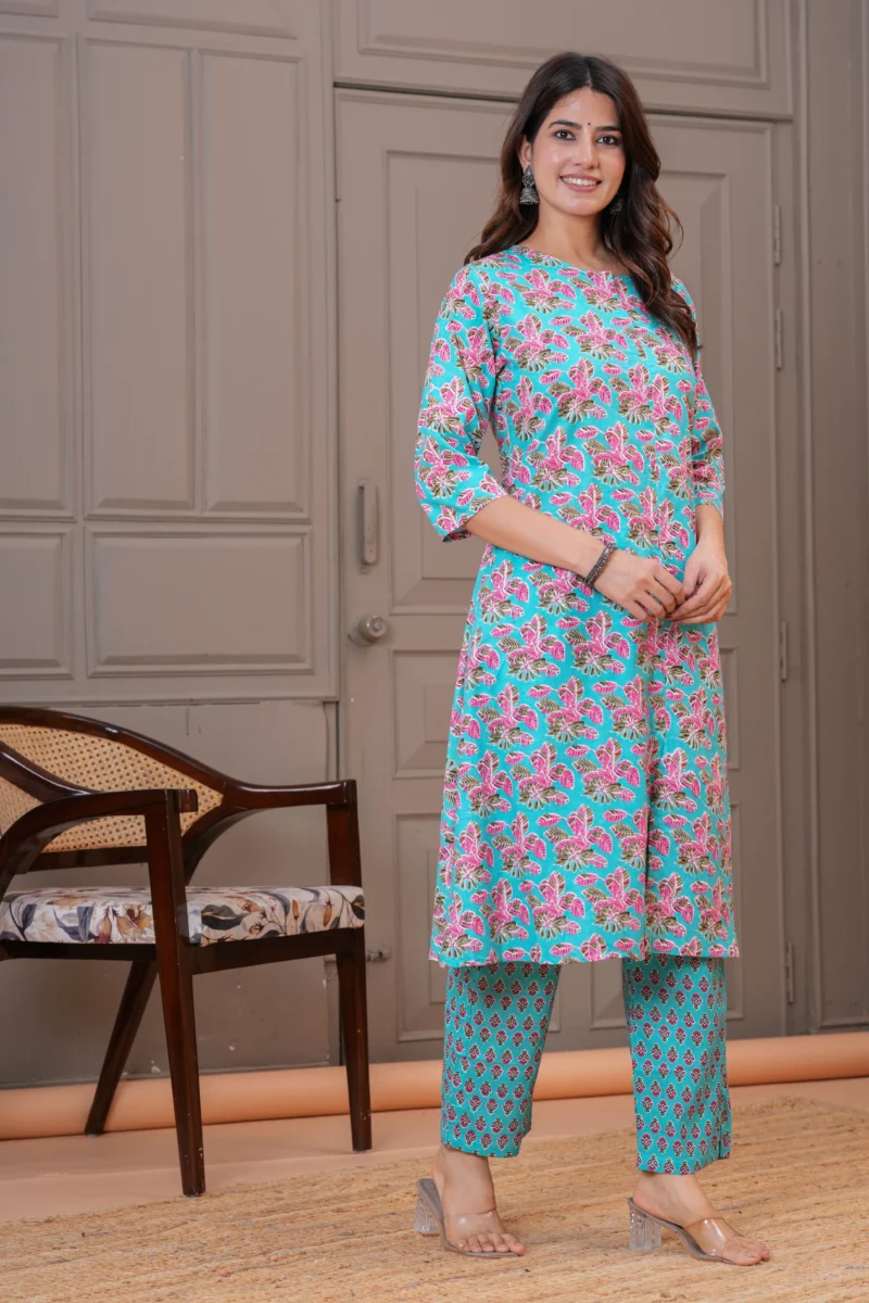 Cotton Kurta Set - Pashet